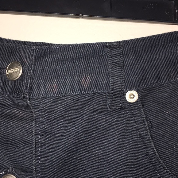 Passport Black Button Up Knee Length Skirt - Picture 3 of 4